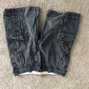 Hollister Cargo Shorts Navy Color